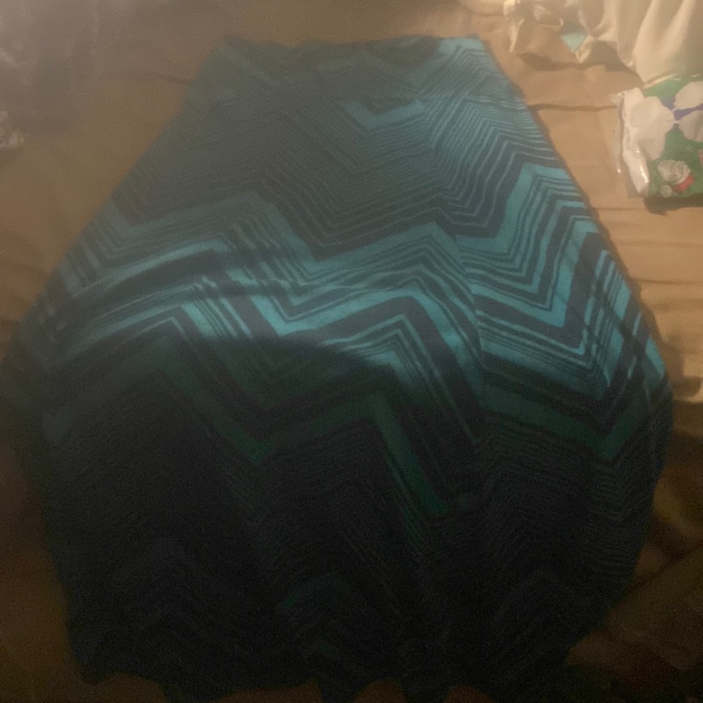 Light blue and dark blue women skirt size small